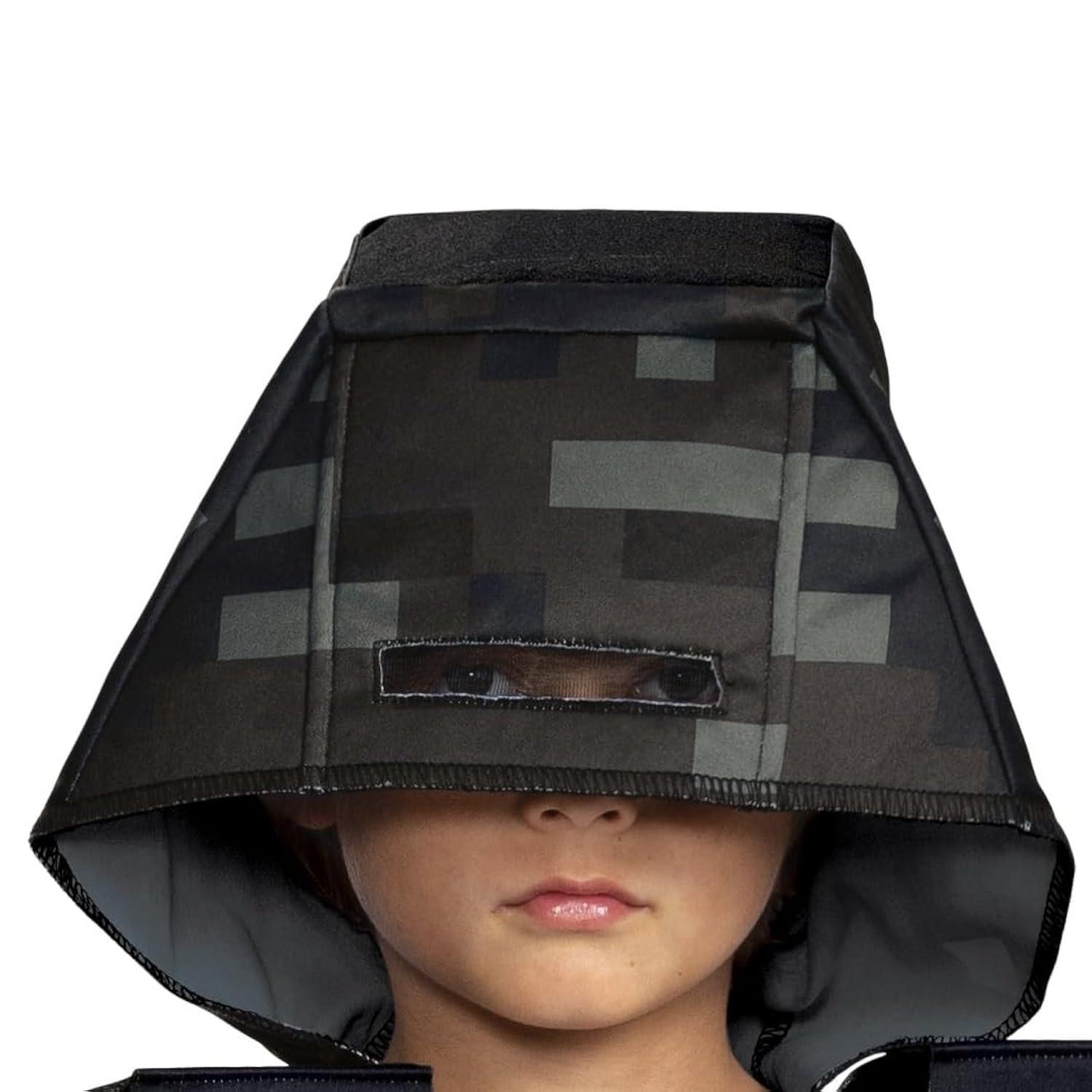 Minecraft Wither Skeleton Hooded Jumpsuit Classic Child Costume, Small (4-6)