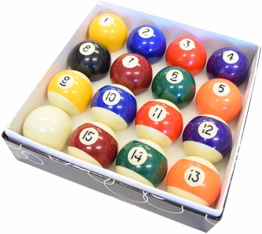 Regulation Size 2-1/4" Resin Pool Ball Set