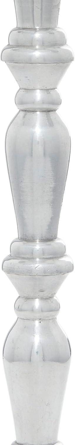 DecMode 5 Holder Silver Aluminum Metal Candelabra