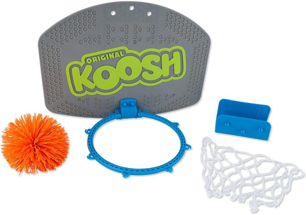 Koosh Hoops Foldable Unisex Kid Ages 6+ Electronic Basketball, Silicone Multi Color 2.75"D x 12.5"W x 11.75"H