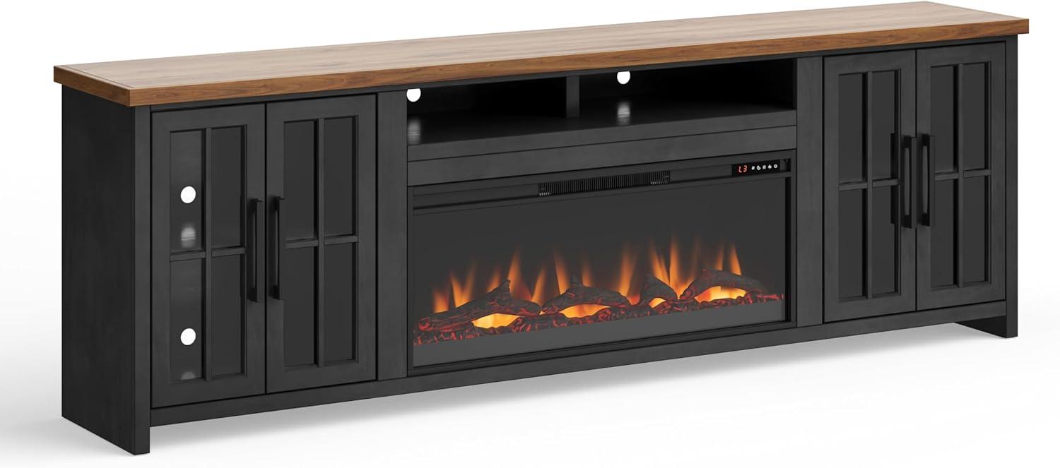 Essex 97 Inch Fireplace TV Stand Console,media console,entertainment center For Tvs Up To 100 Inches
