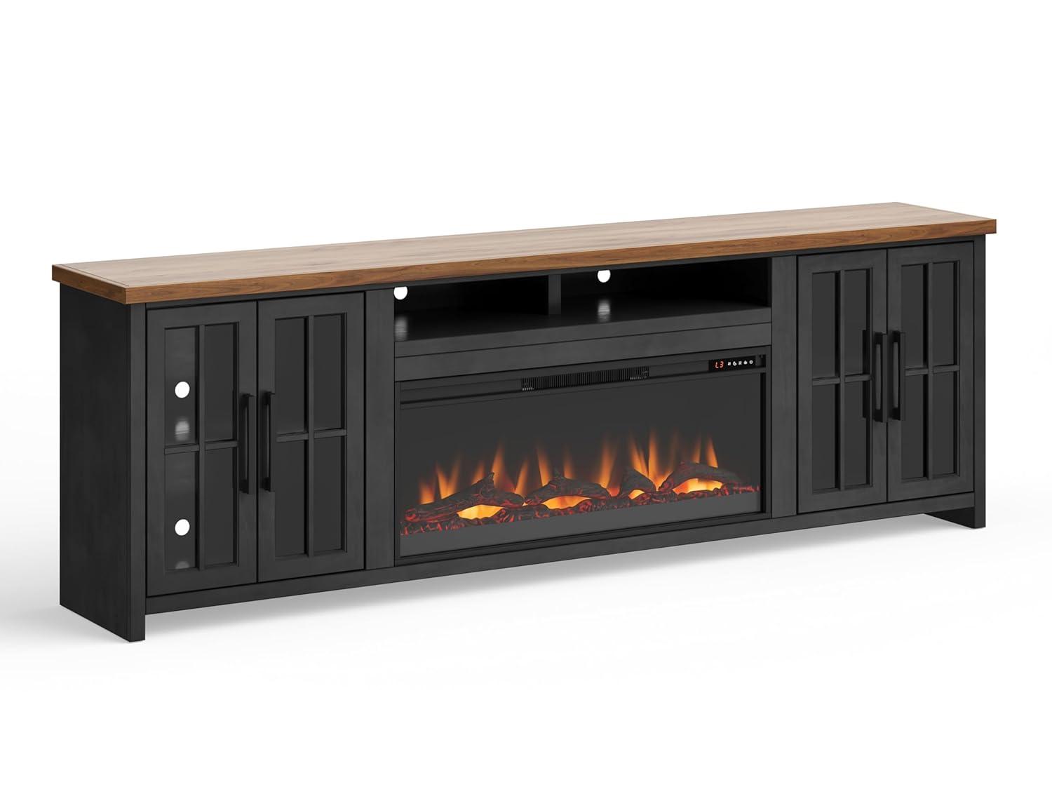Essex 97 Inch Fireplace TV Stand Console,media console,entertainment center For Tvs Up To 100 Inches