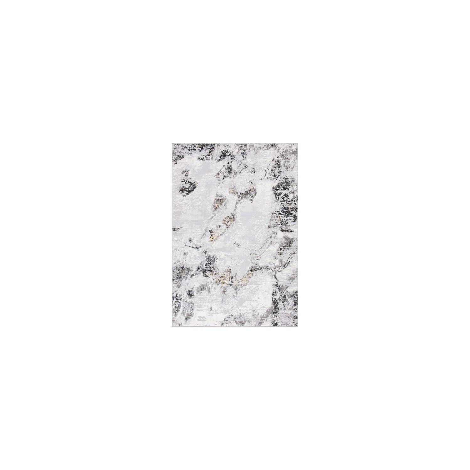 Willa Arlo™ Interiors Battaglia Gray/Gold/Black Area Rug