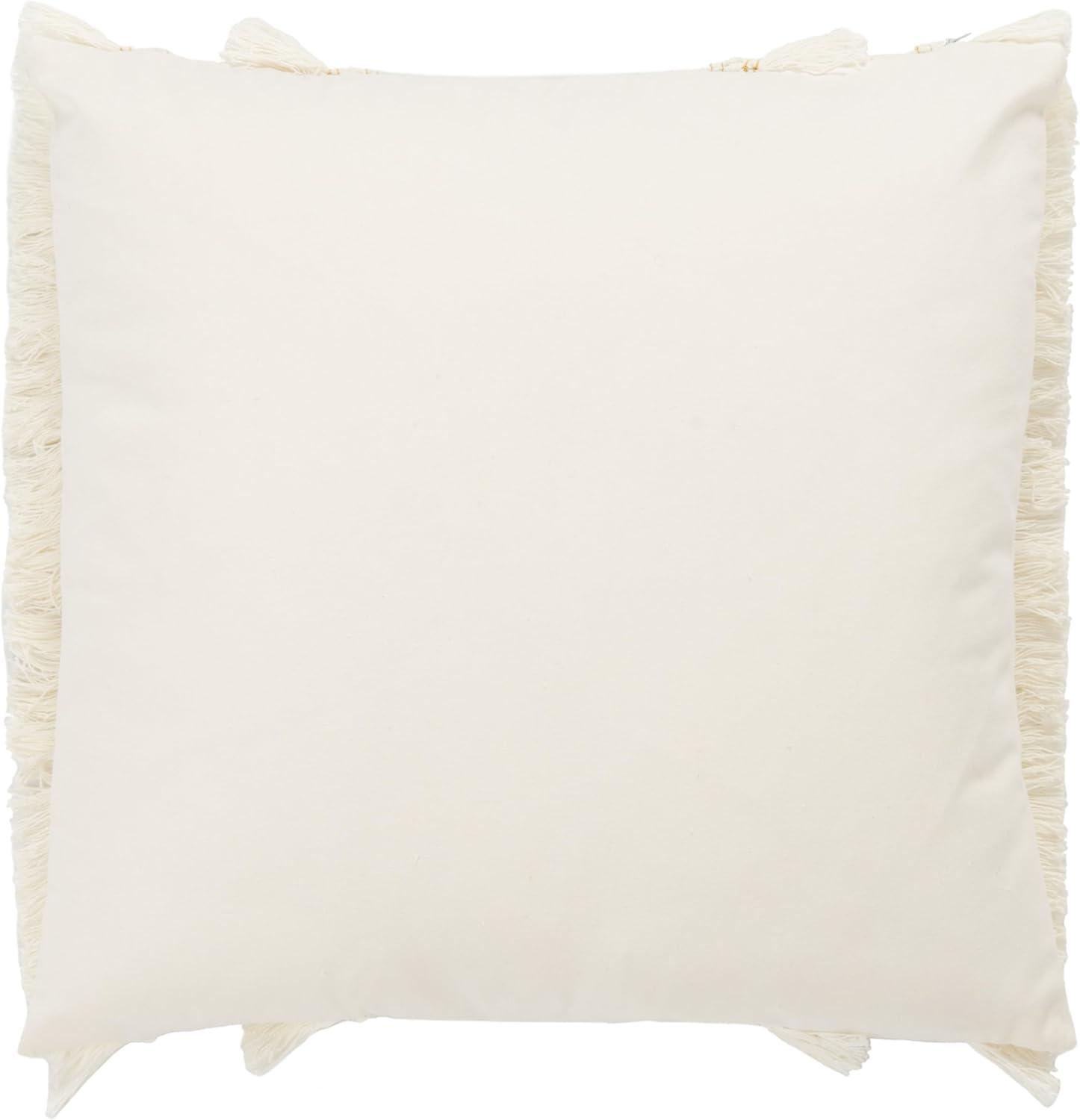 Hooda Fringed Cotton Throw Pillow