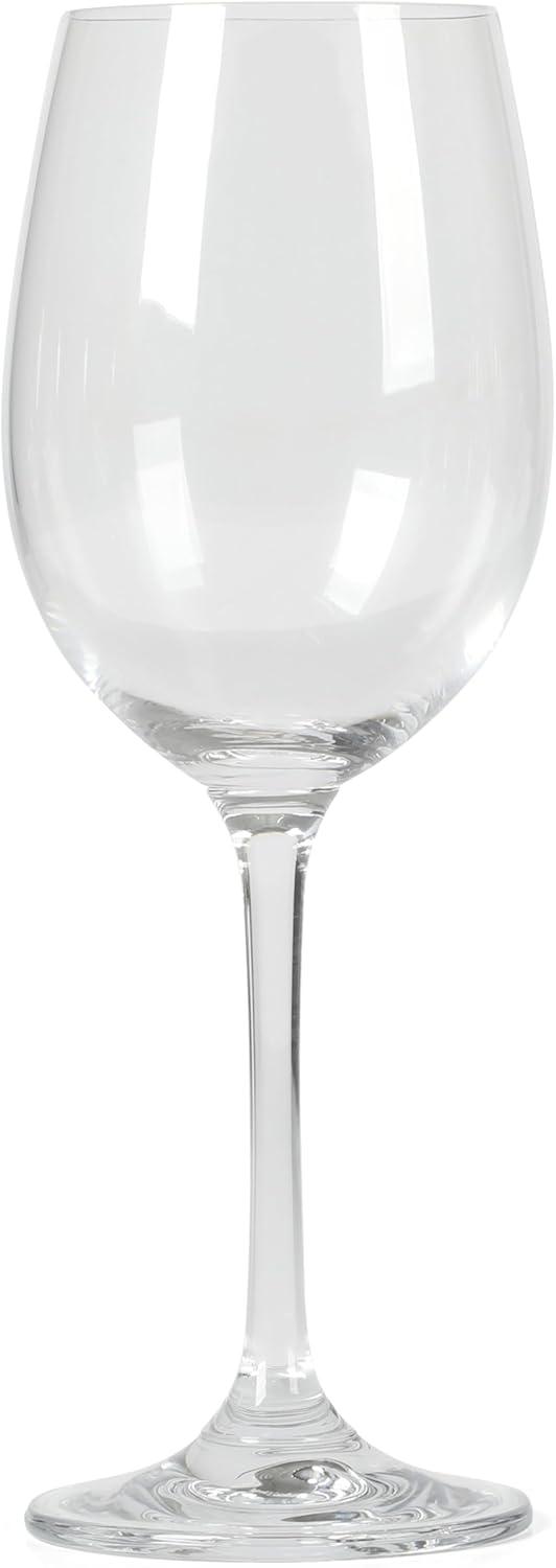 Clear 14 Oz Stemmed White Wine Glass Set of Four