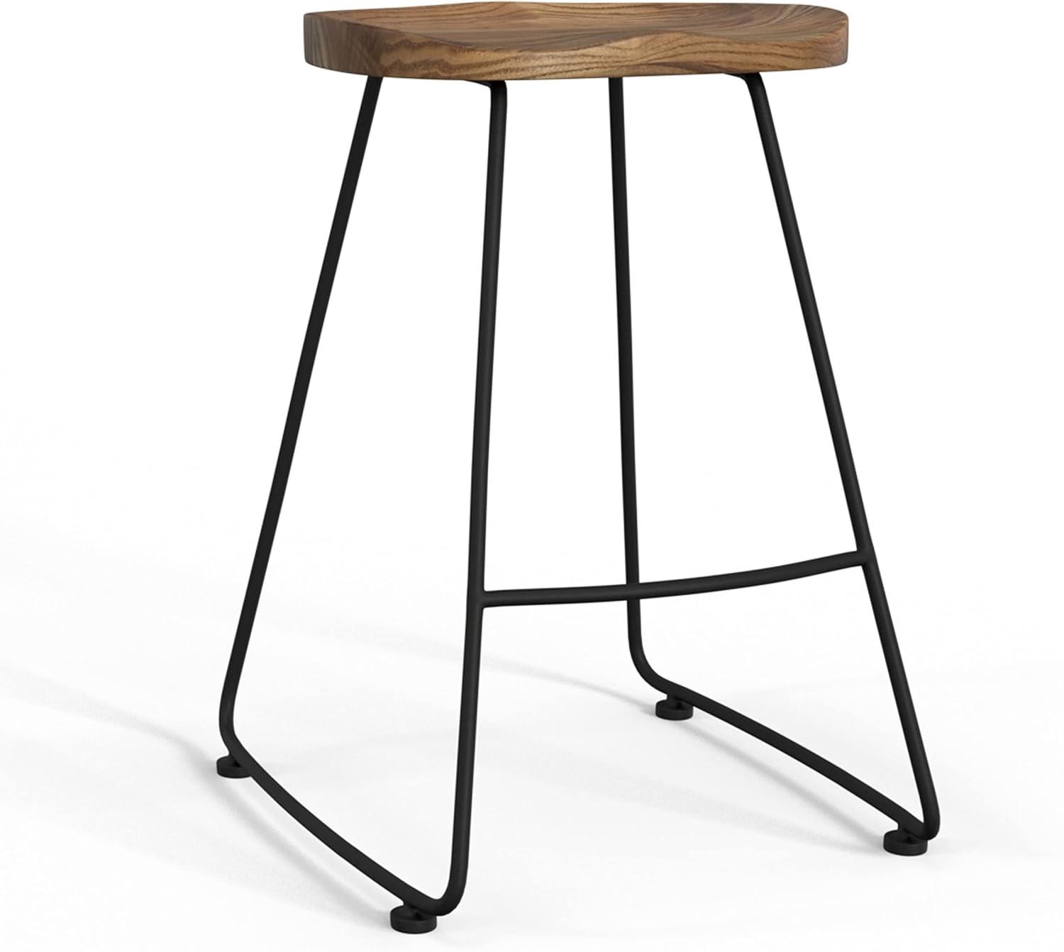 Amberly Solid Wood Bar & Counter Stool (Set of 2)