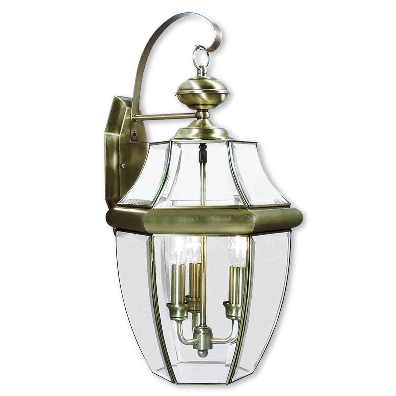 Livex Lighting Monterey 3 - Light Wall Light in  Antique Brass