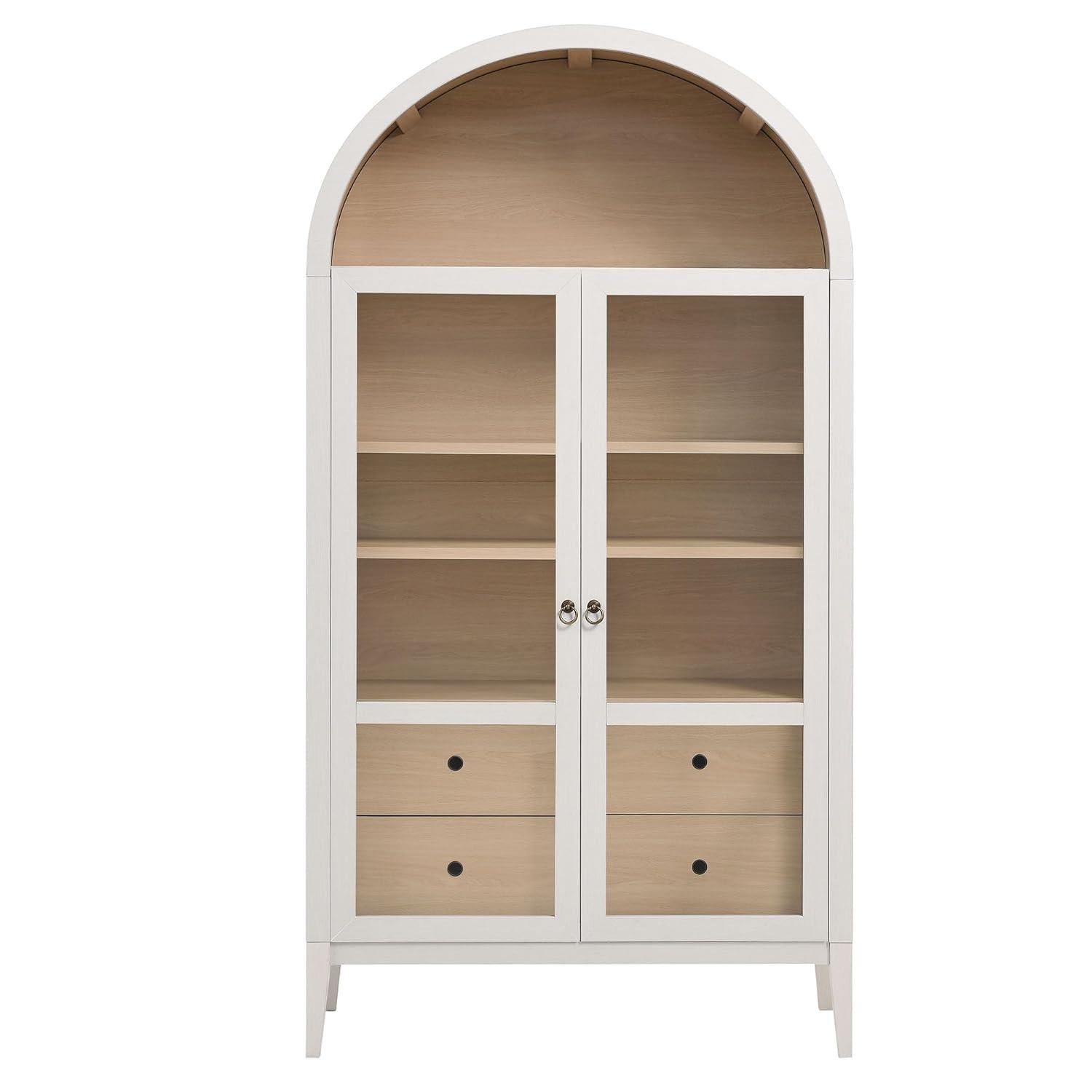 Modway Nolan 74" Tall Arched Storage Display Cabinet