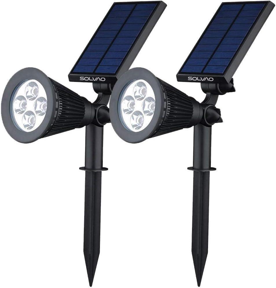 Solar Powered LED Outdoor Security Flood Lights 2-Pack