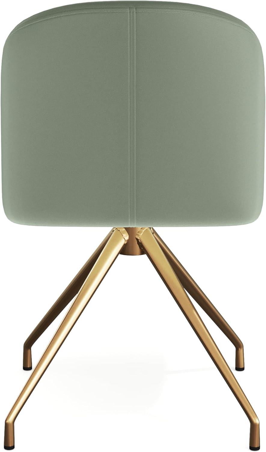 Martha Stewart Martha Stewart Sora Upholstered Stationary Swivel Home Office Chair