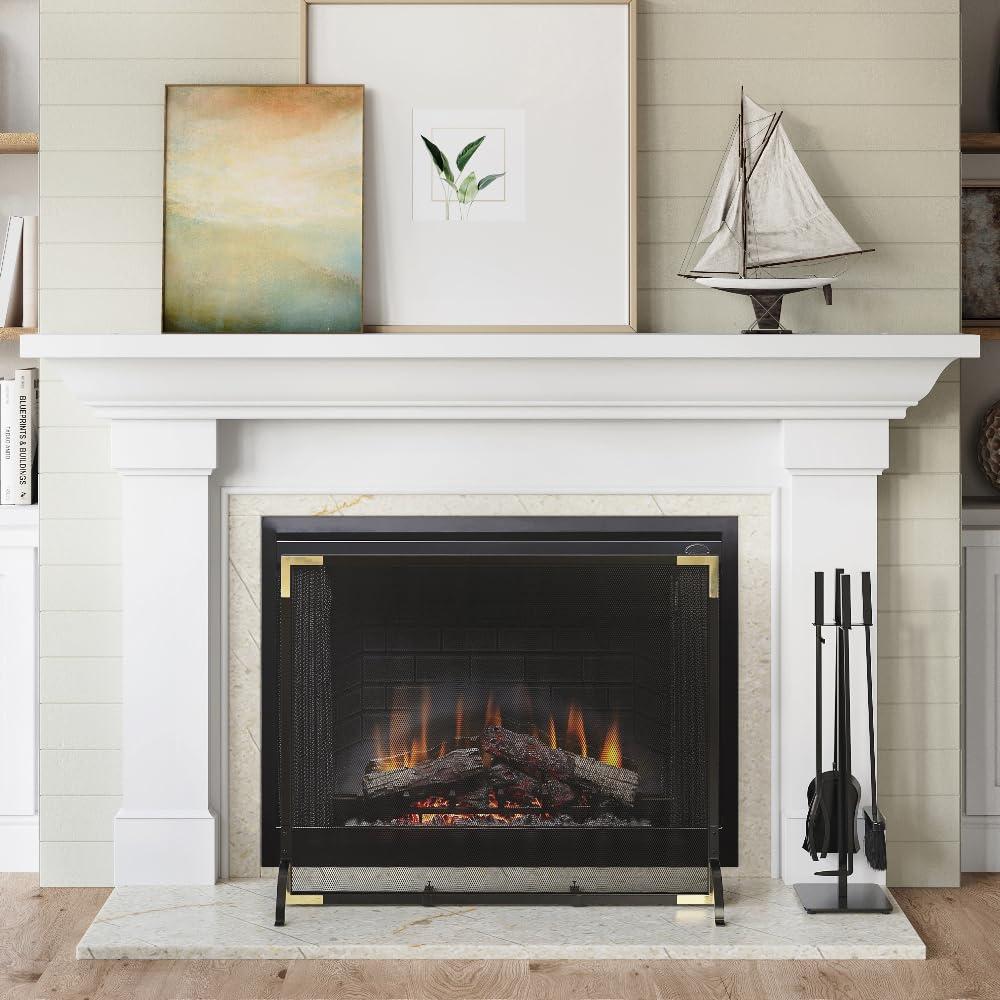 Modern Ember Modern Ember Harriet Fireplace Tool Set - Includes Brush, Shovel, Fire Poker, Tongs and Stand -Steel