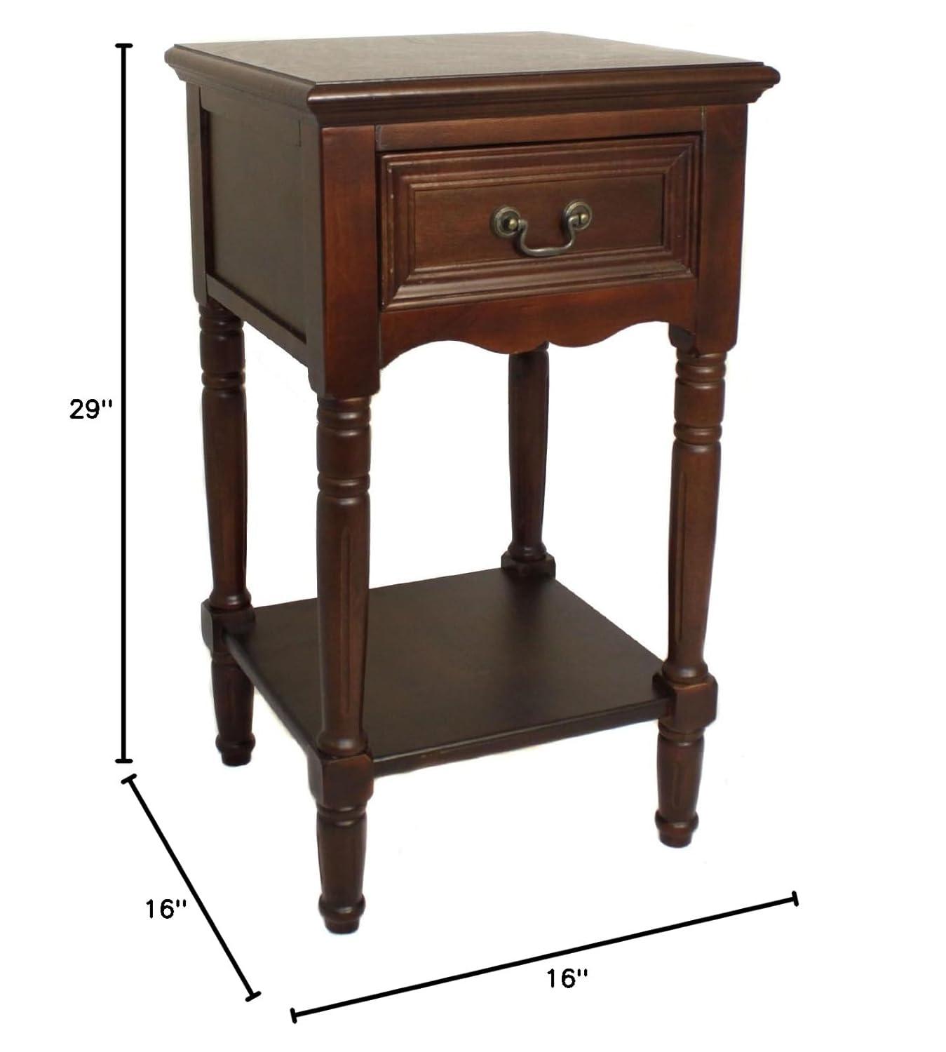 Ophelia & Co. Liscomb 1 - Drawer Solid Wood Nightstand & Reviews | Wayfair