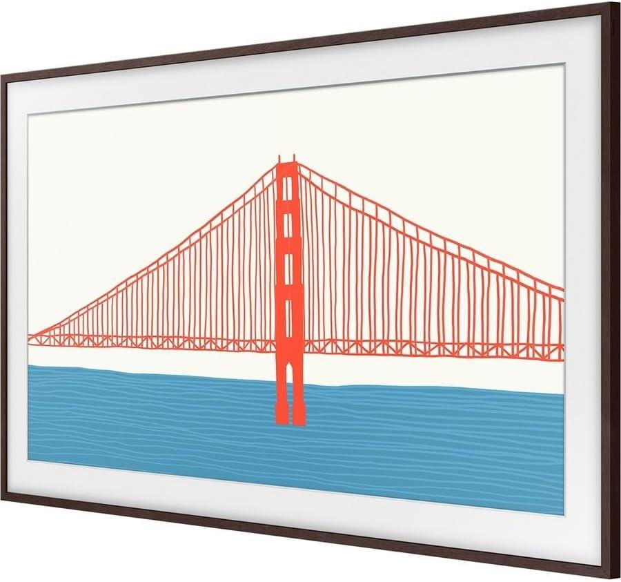 Samsung 43" The Frame Customizable Bezel - Modern Brown