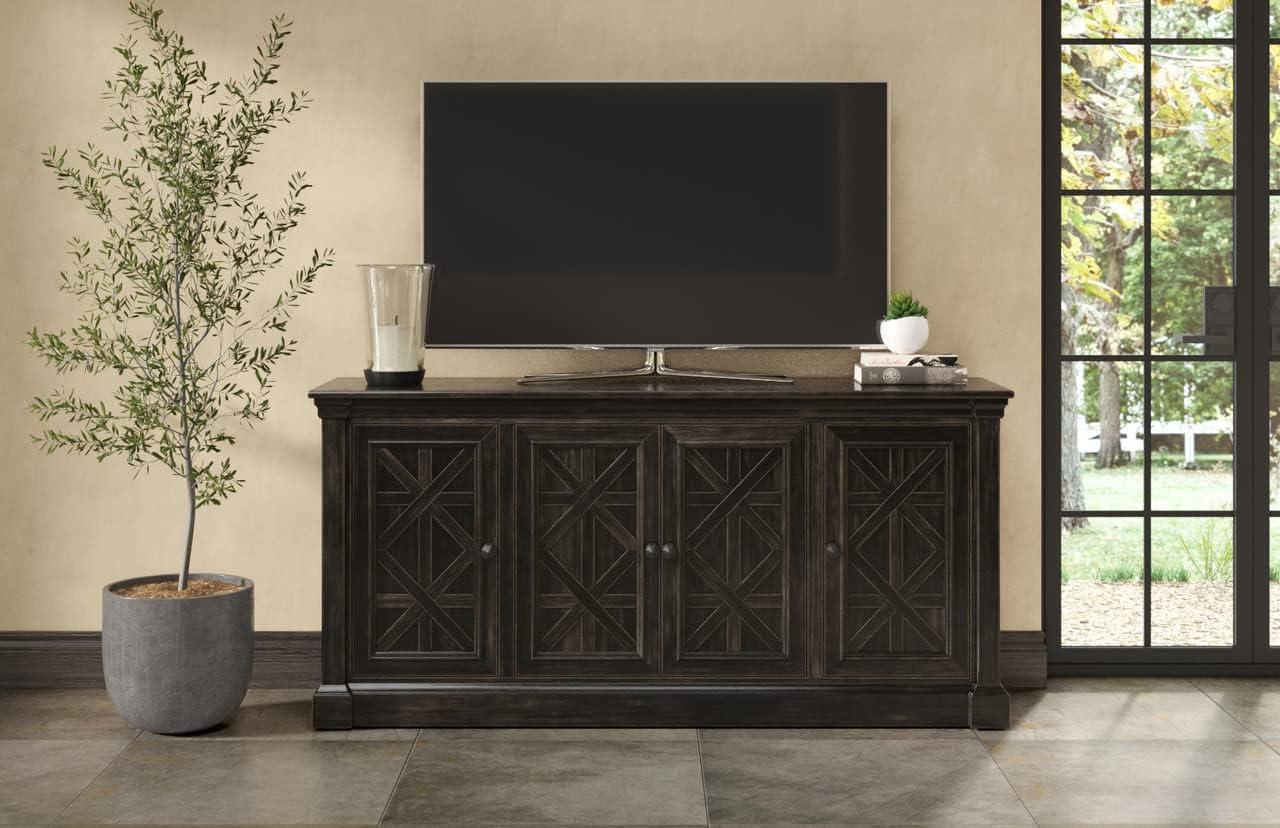 Kingston Traditional 70" TV Console: English Manor Style, No Assembly - Martin Furniture