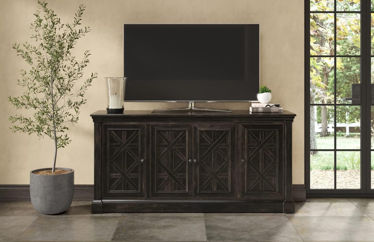Kingston Traditional 70" TV Console: English Manor Style, No Assembly - Martin Furniture