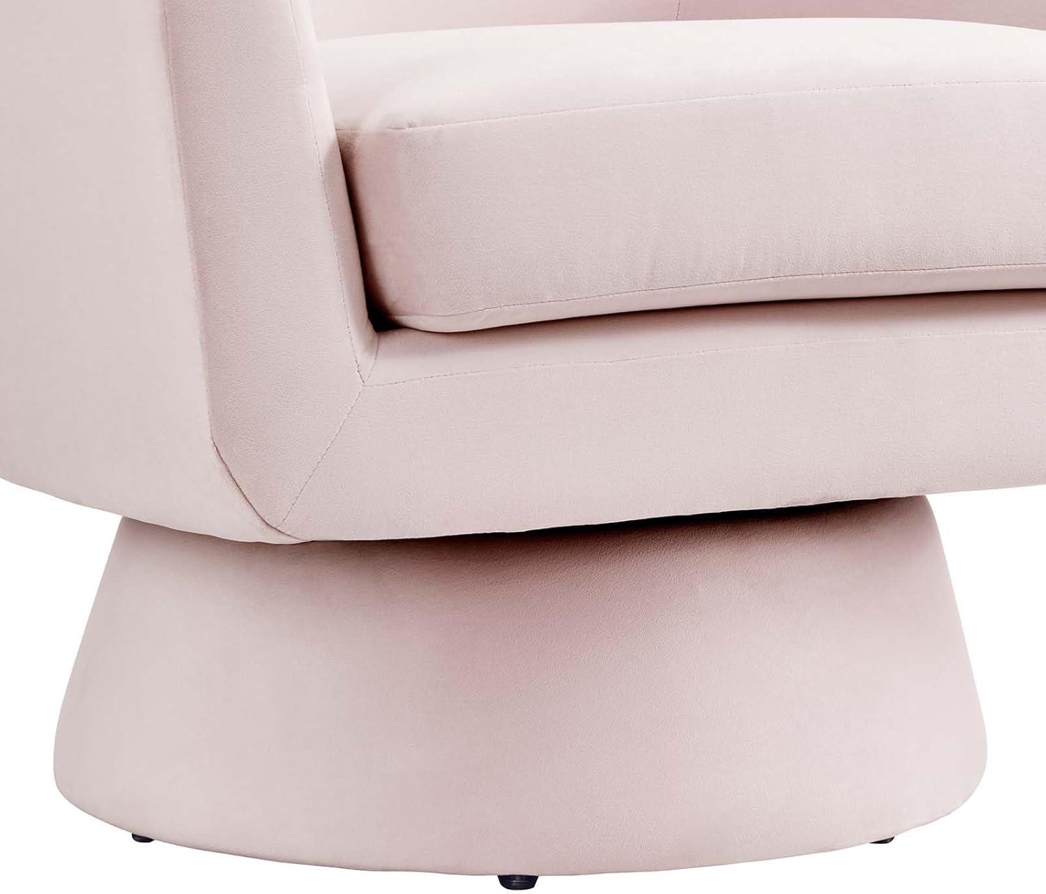 Modway Astral Performance Velvet Fabric and Wood Swivel Chair