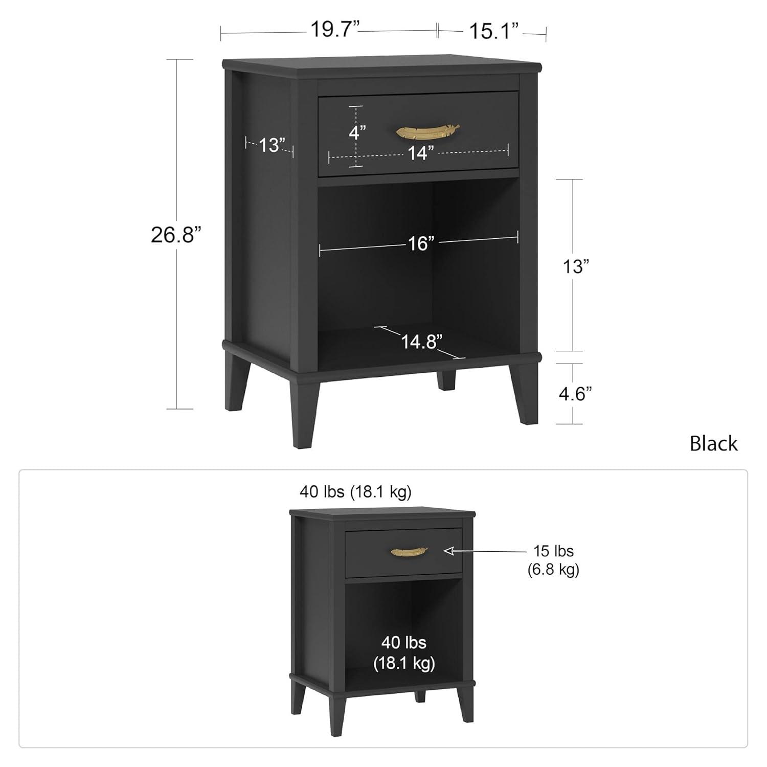 Little Seeds Monarch Hill Hawken 1 Drawer Nightstand
