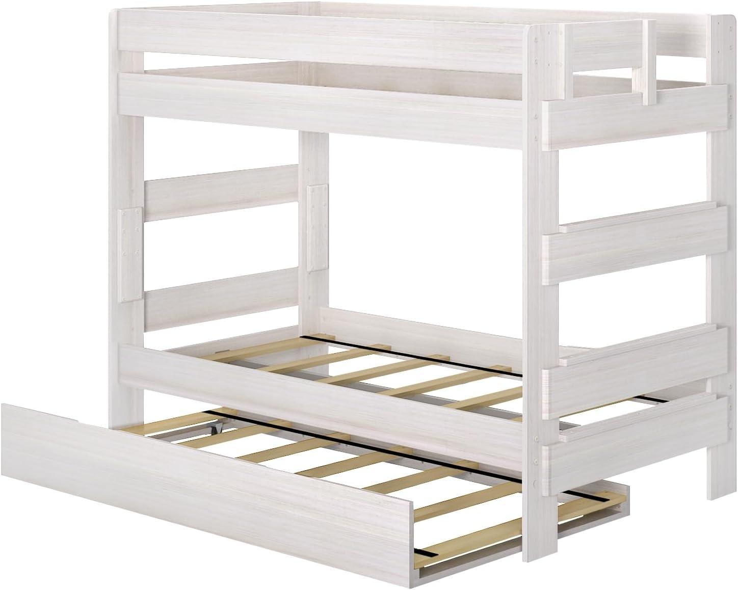 Max & Lily Farmhouse Twin over Twin Bunk Bed with Trundle