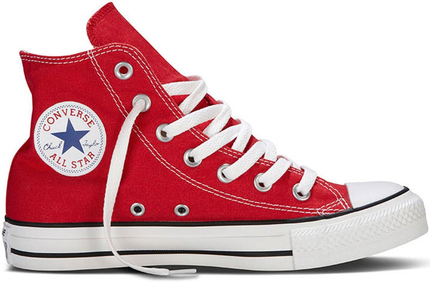 Converse Unisex Chuck Taylor Canvas High Top Shoes Red 6.5 Women/4.5 Men