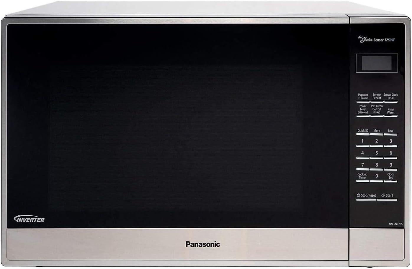 Panasonic 2.2 cu ft Countertop Microwave Oven in Stainless Steel