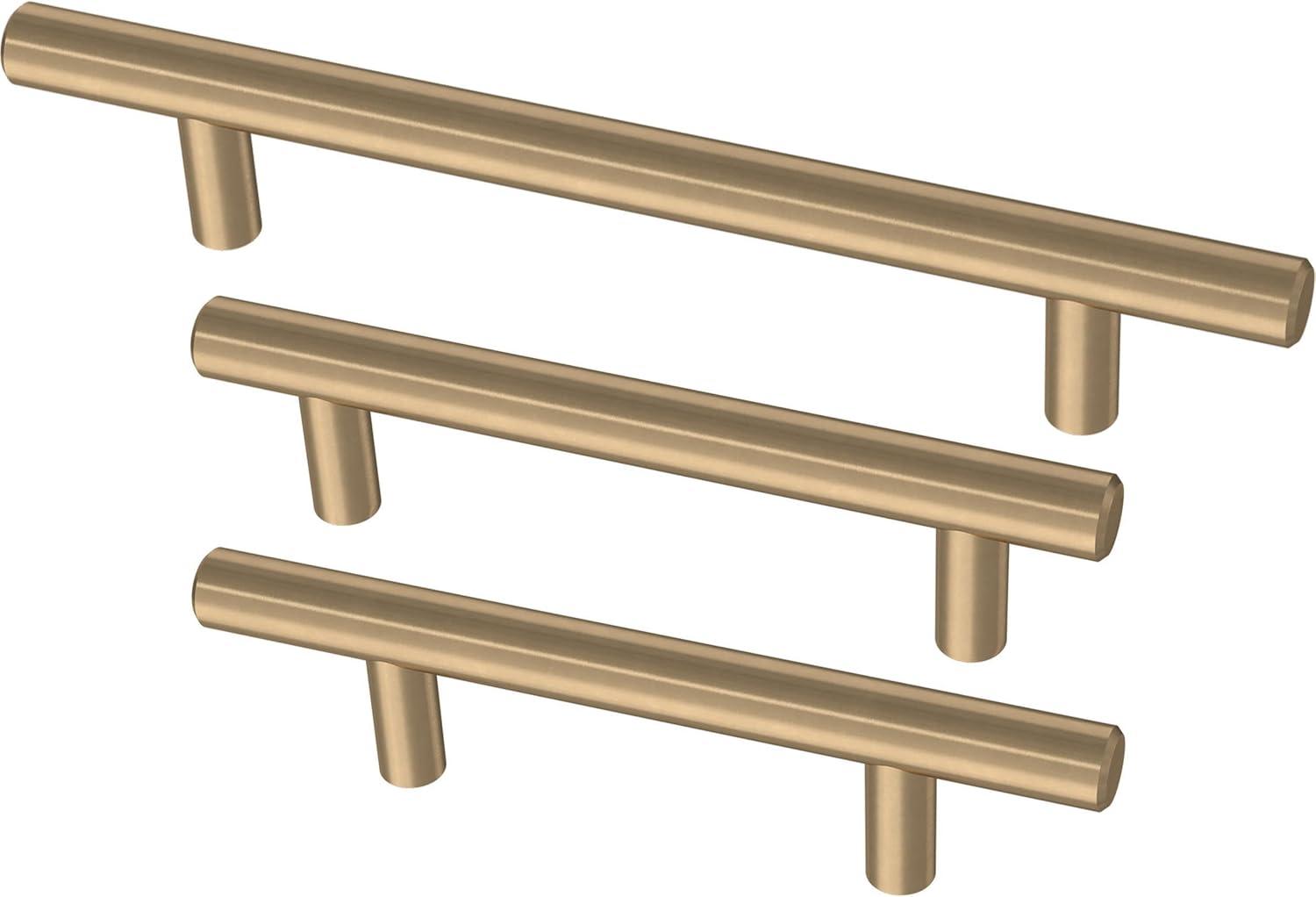 Solid Bar 3 in. (76 mm) Cabinet Drawer Bar Pulls (10-Pack)