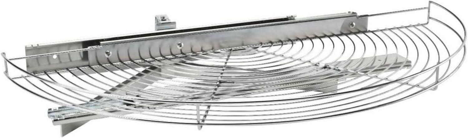 Rev-A-Shelf 5881-33-1 Classic 33" Half Moon Wire Lazy Susan Shelf Blind Corner Pivot