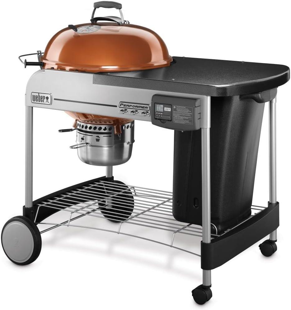 Copper 22-Inch Charcoal Grill with Gas Ignition System