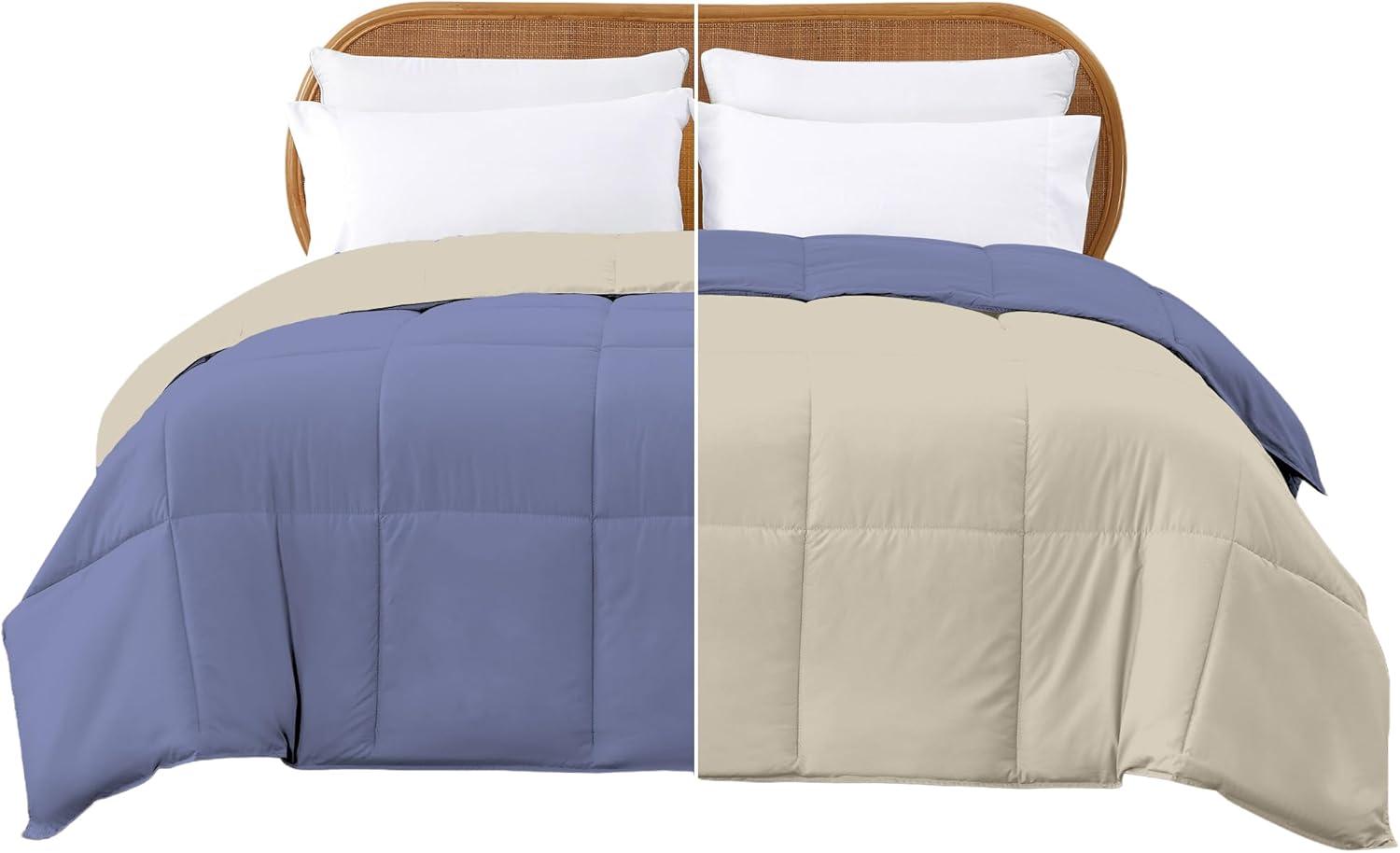 Modern Threads Modern Threads Comforter Duvet Insert, Reversible Quilted Down Alternative Comforter with Corner Tabs, All Season Bedding