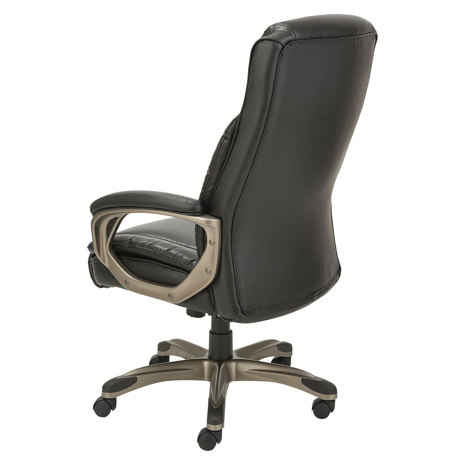 Alera Office Desk Chair, High-Back, Black/Graphite