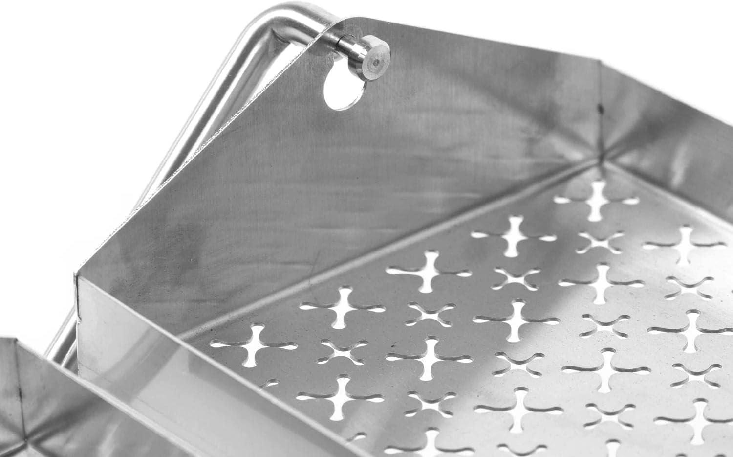Stainless Steel Rotating BBQ Grill Rib Trays