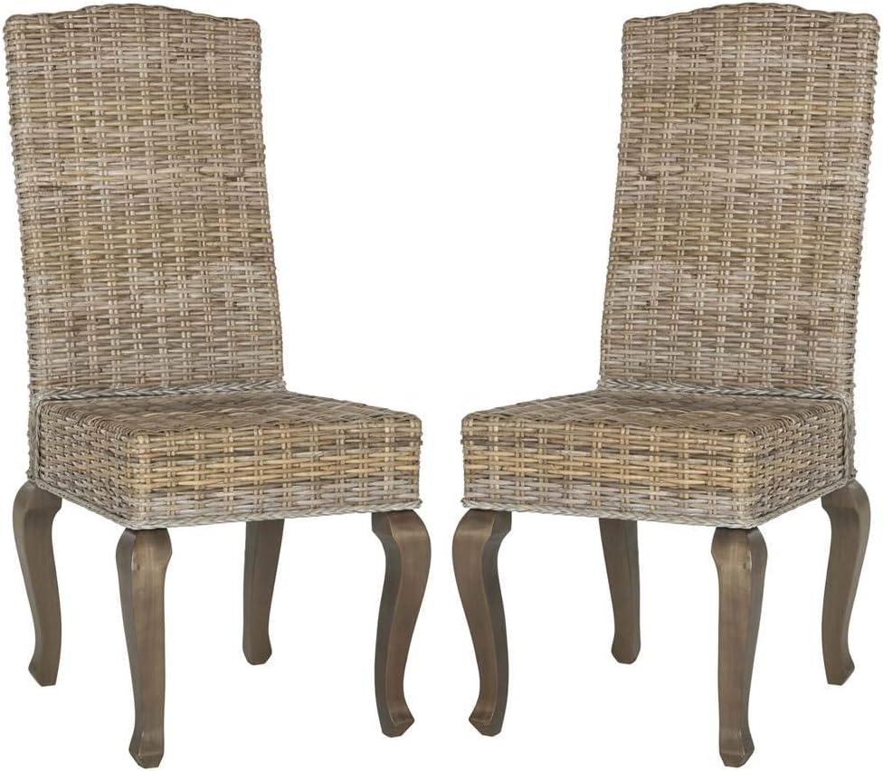 Milos Dining Chair (Set of 2) - Grey - Safavieh