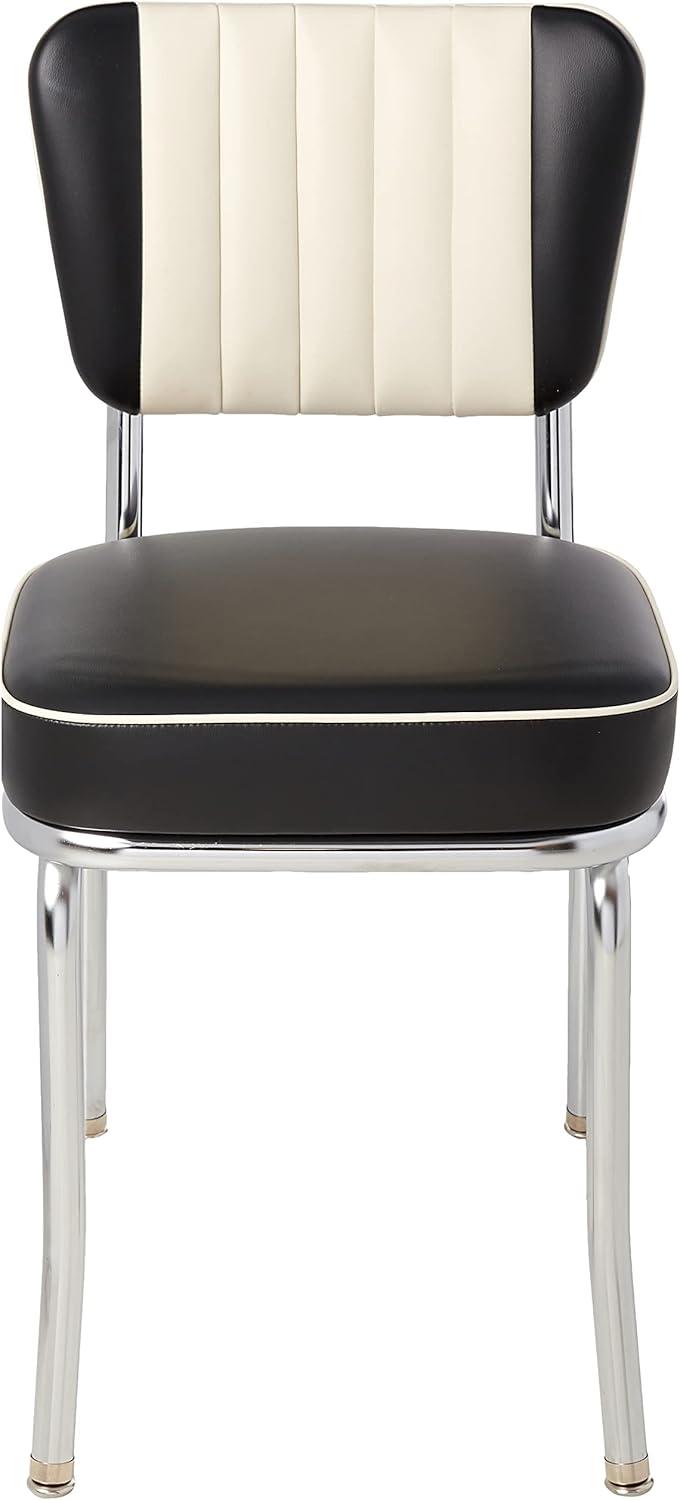 Richardson Seating Retro Home Upholstered Channel Back Dining Chair