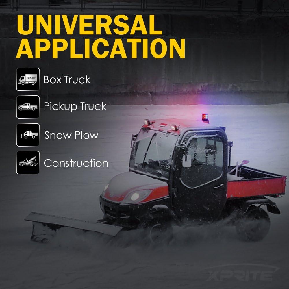 XPRITE 12 LED 6W LED Clearance & Marker Lights 12V fits All Vehicles Magnetic Mount