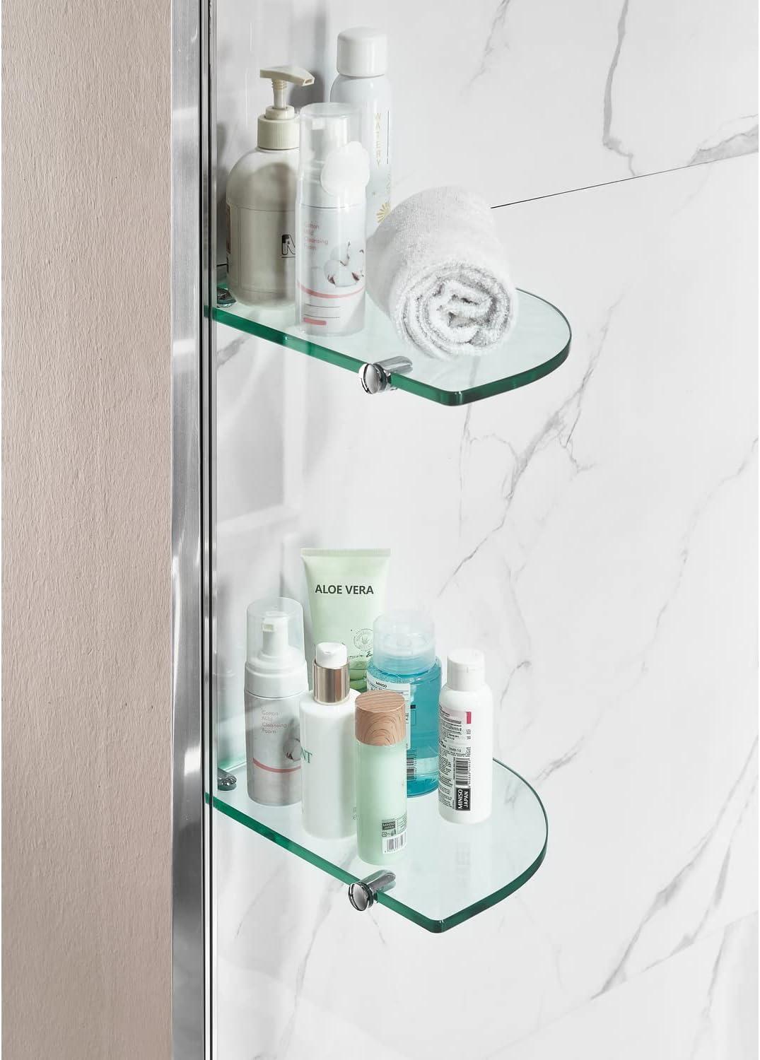 Galleon 58" H Hinged Frameless Tub Door with Tsunami Guard Technology