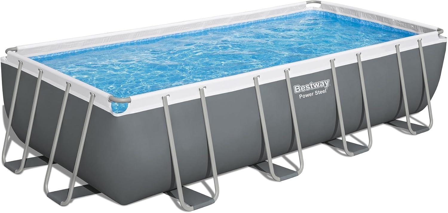 Bestway Power Steel 18' x 9' x 48" Rectangular Above Ground Pool Set