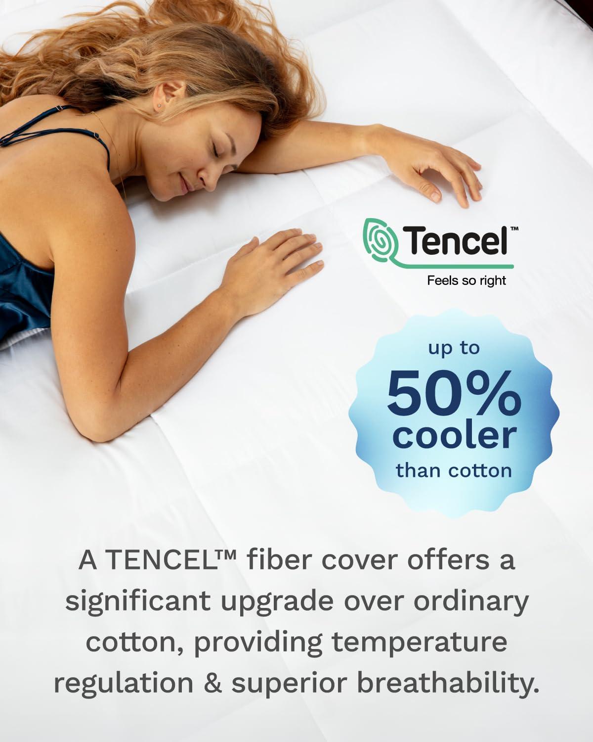 Mattress Topper - 4 Inch - CertiPUR-US Certified Gel Memory Foam - Hybrid Lux Dual Layer by Viscosoft  Twin XL