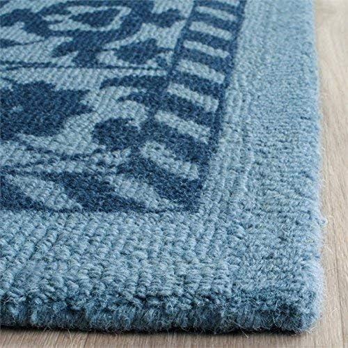 Restoration Vintage RVT102 Hand Tufted Accent Rug - Blue/Dark Blue - 2'x3' - Safavieh.