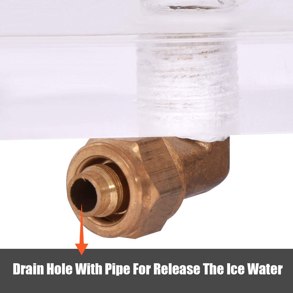 Costzon Commercial Snow Cone Machine, 440lbs/H Stainless Steel Ice Shaver with Dual Blades, 110V Electric Snow Cone Maker, Shaved Ice Machine with Safety On/Off Switch for Home, Party, Restaurant, Bar