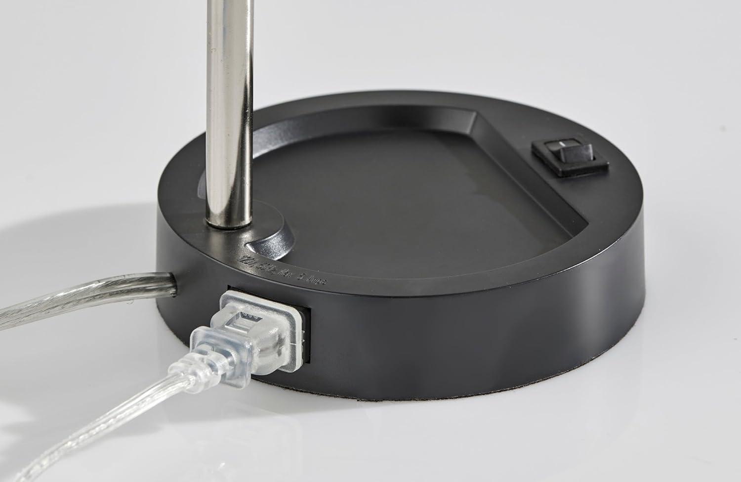 Adesso Slender Desk Lamp: Energy-Efficient 4W LED, Adjustable Gooseneck, ETL Listed, Modern Style