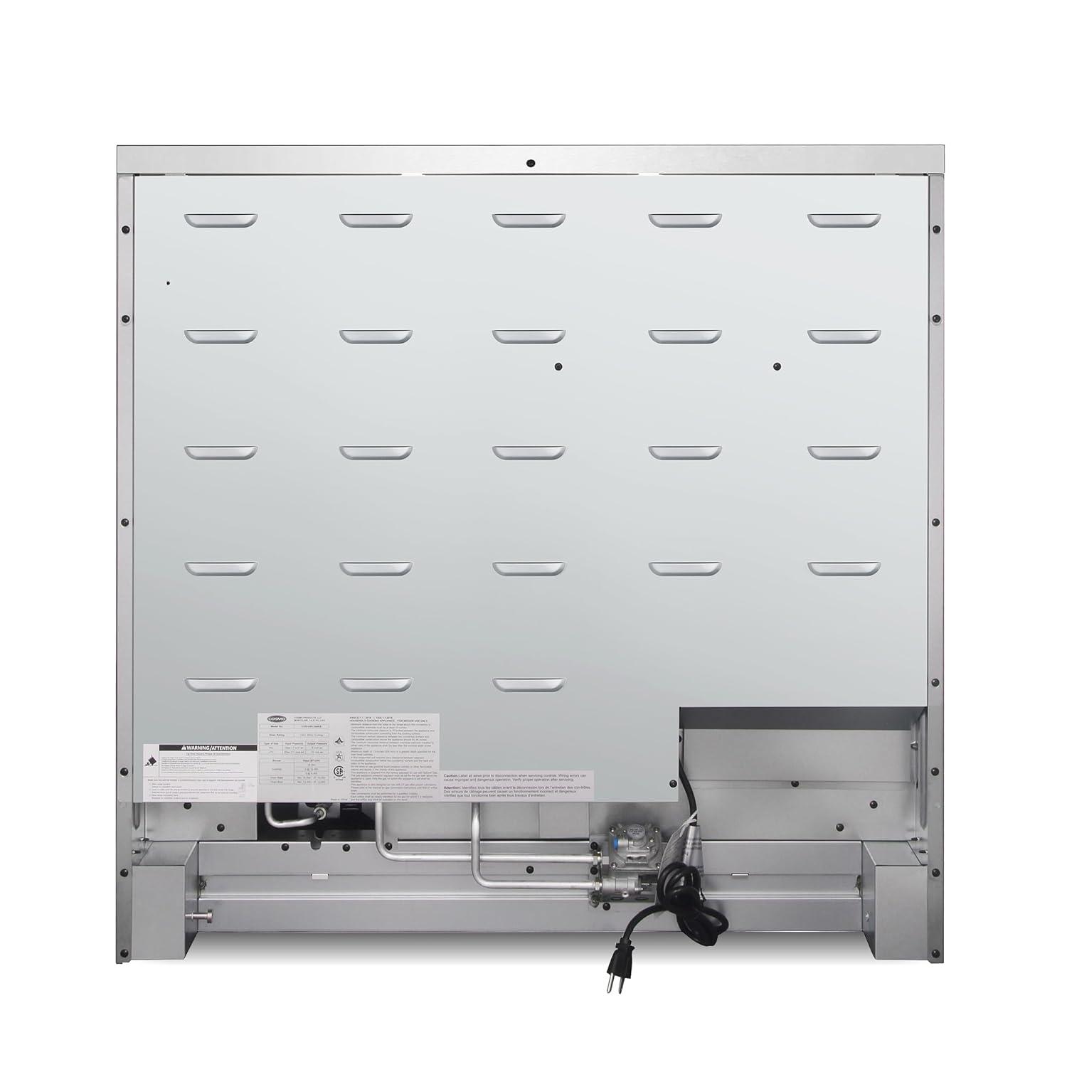 Cosmo Cosmo 36 in. Lumin Collection 6.0 cu. ft. Gas Range with 6 Sealed Gas Burners and Convection Oven in Stainless Steel COS-GRC366KB