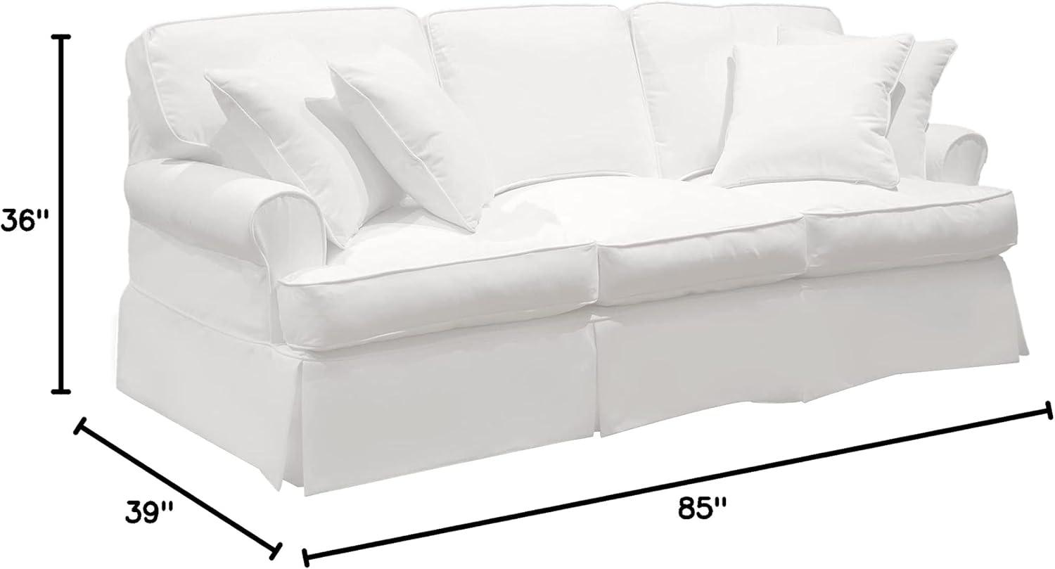 Sunset Trading Horizon Slipcovered Sofa Peyton Pearl