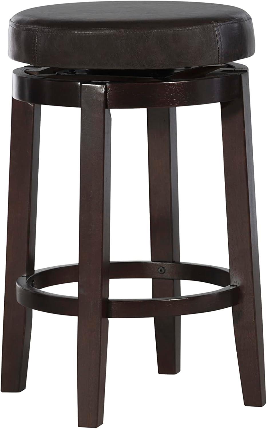 Maya Swivel Backless Counter Height Barstool - Linon