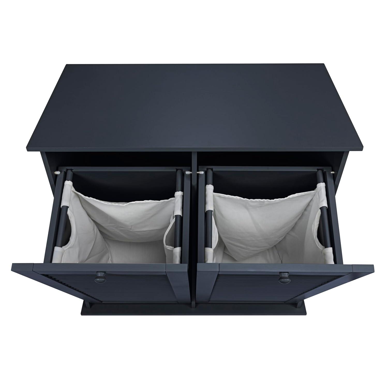 Household Essentials Tilt-out Cabinet Laundry Sorter with Shutter Front