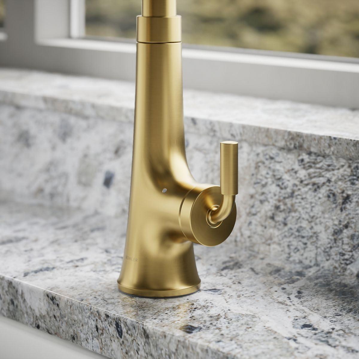 Tone Touchless Pull-Down Kitchen Sink Faucet with Three-Function Sprayhead