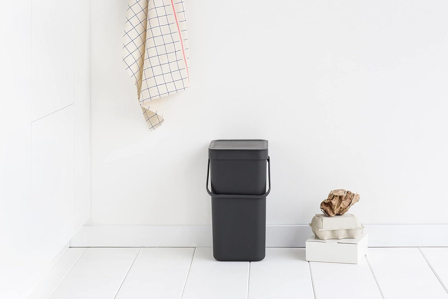 Brabantia Sort & Go Plastic Recycling Bin, 3.2 Gallon