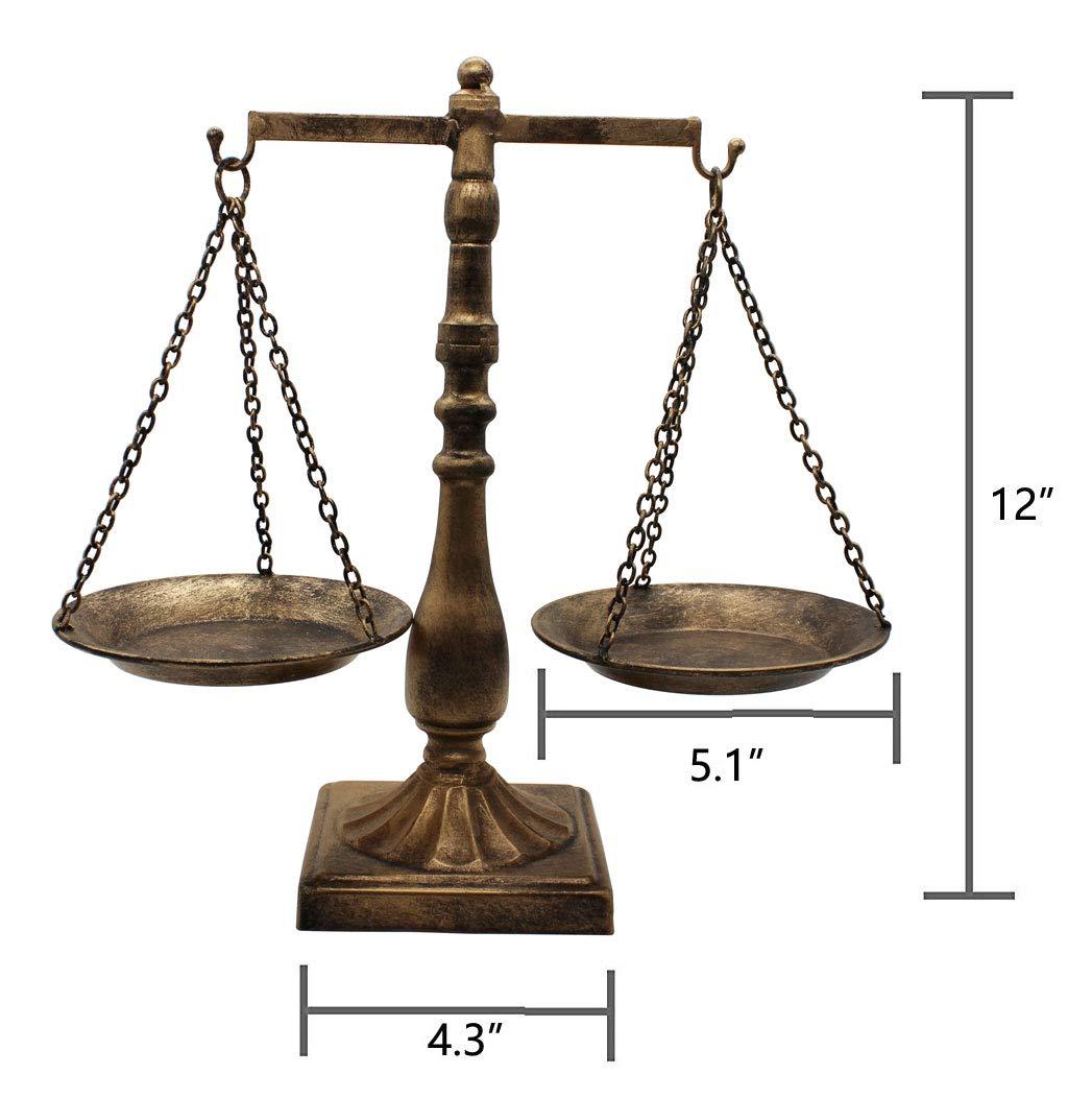 Vintage Style Metal Libra Jewelry Display Tray Cosmetic Organizer Storage, Bronze