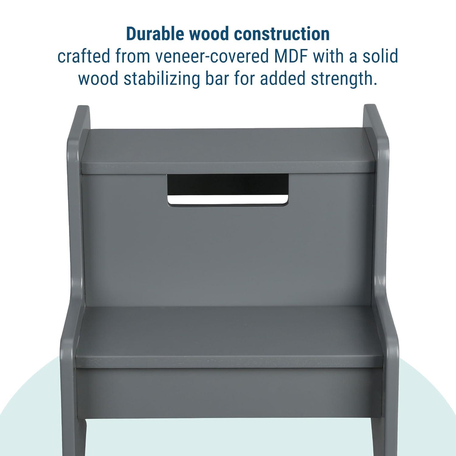Classic Oak MDF 2-Step Stool