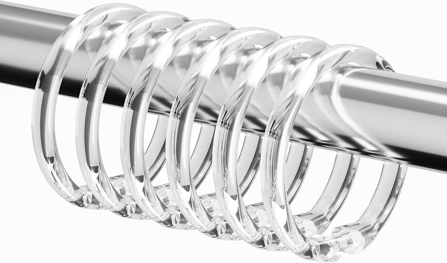 Evideco Solid Plastic Shower Curtain Hooks Rings & Reviews | Wayfair
