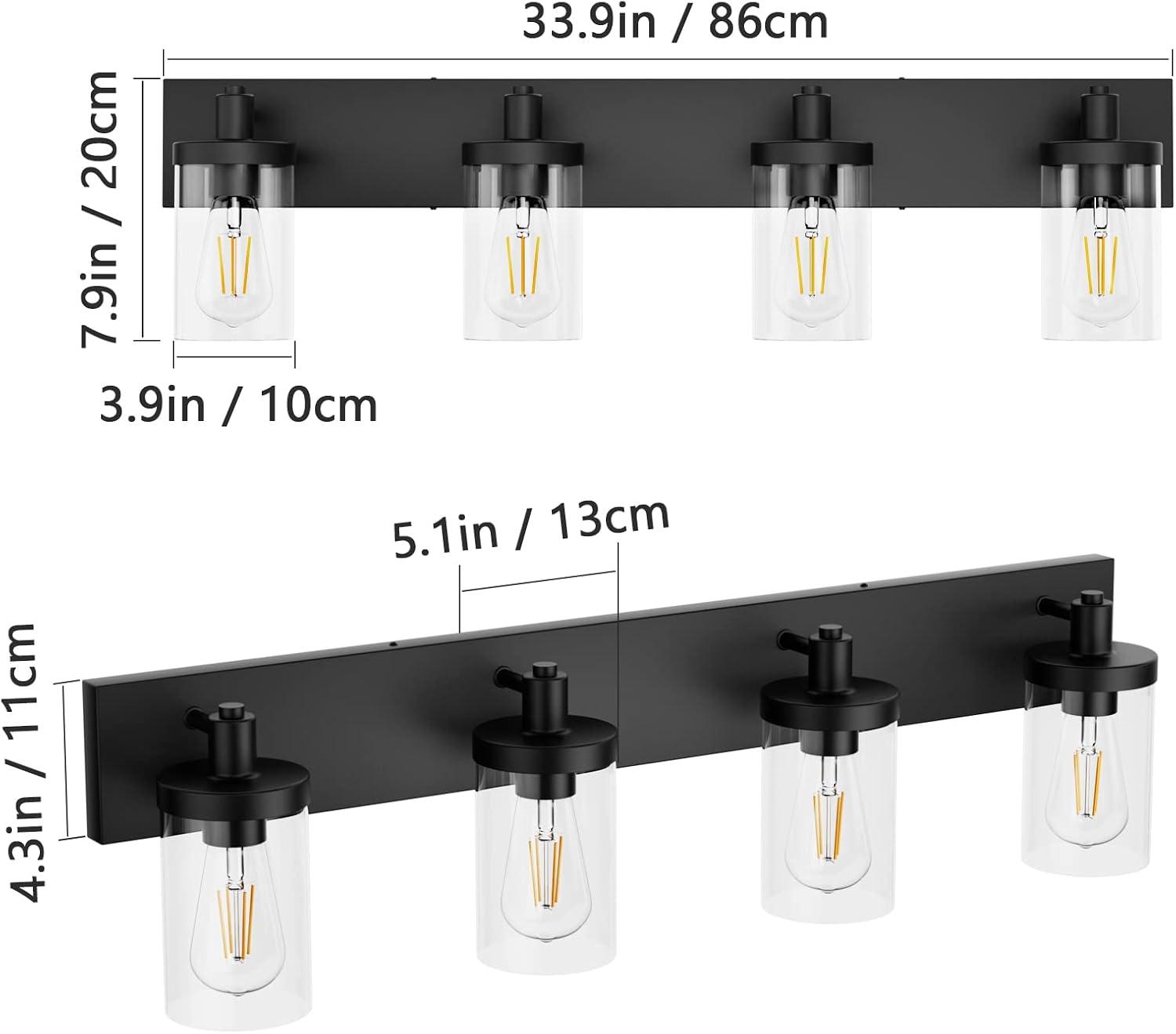 Collman 4 - Light Dimmable Vanity Light