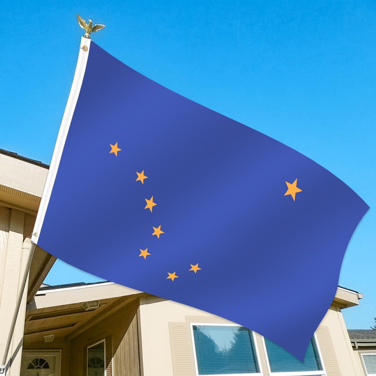Alaska State Flag,State Flag of Alaska,Alaska State Flags 3x5 Outdoor